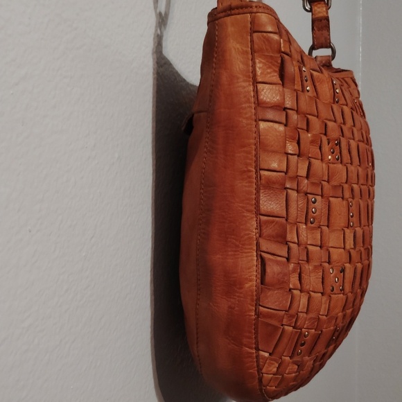 Vilenca Holland Woven Style Studs Purse Brown - Picture 5 of 16